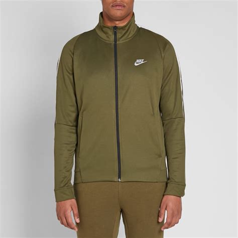 nike tribute trake hose weiß|Nike Mens N98 Tribute Hooded Track Jacket Olive Canvas/White .